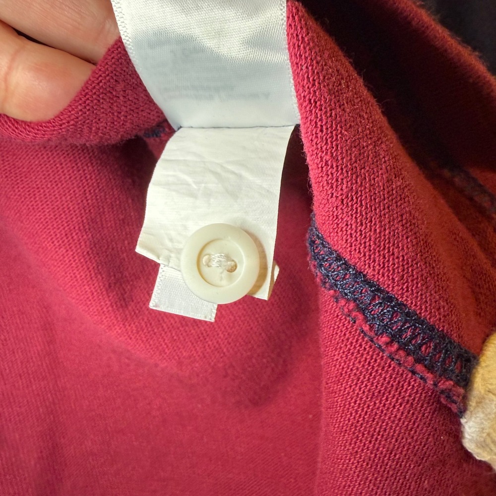 J Crew Mens Rugby Shirt‎ Long Sleeve Color Block Collared Size M - Picture 7 of 10